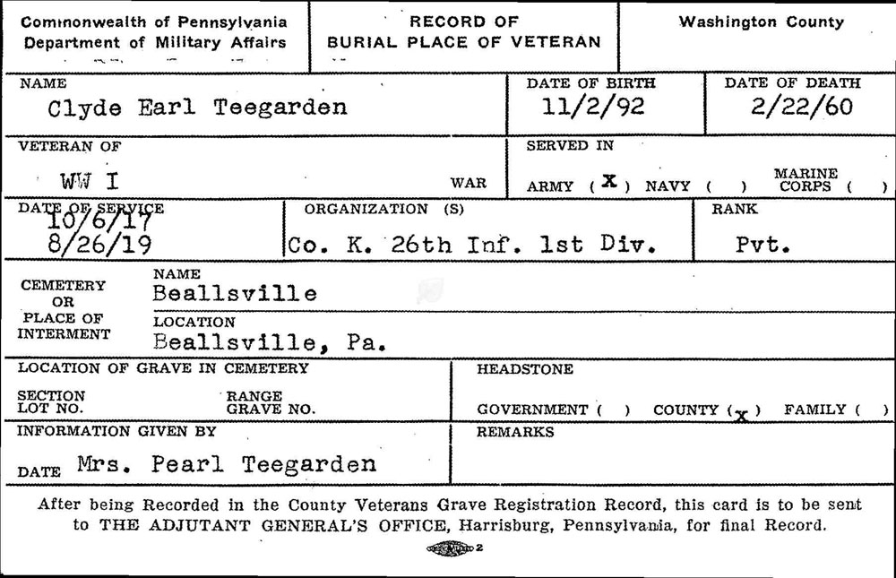 Clyde Earl Teegarden